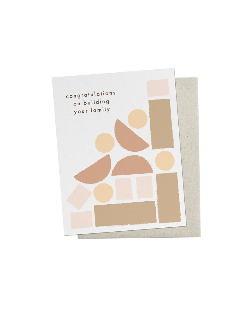 Baby Building Blocks Card