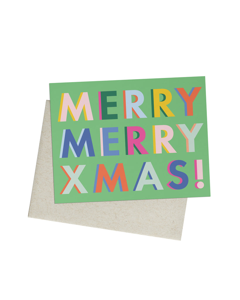 Multicolor Shadow Christmas Card