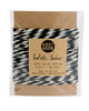 30 feet of dual-color cotton baker’s twine in black and white