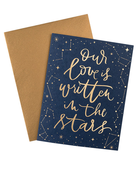 Our Love Is Written In The Stars Foil Card