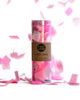 Confetti bomb tube of 1 ounce of party confetti in a mix of pink colors.