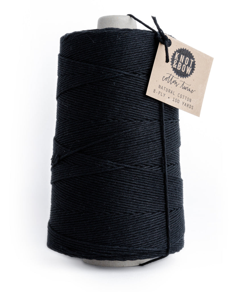 Jumbo cone with 750 yards of black cotton twine