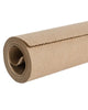 Close up of the end of a roll of kraft paper gift wrap