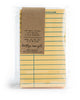 Pack of 50 classic library book note cards in yellow