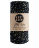 Spool of 100 yards of the original glitter twine in black cotton with a twist of metallic gold 