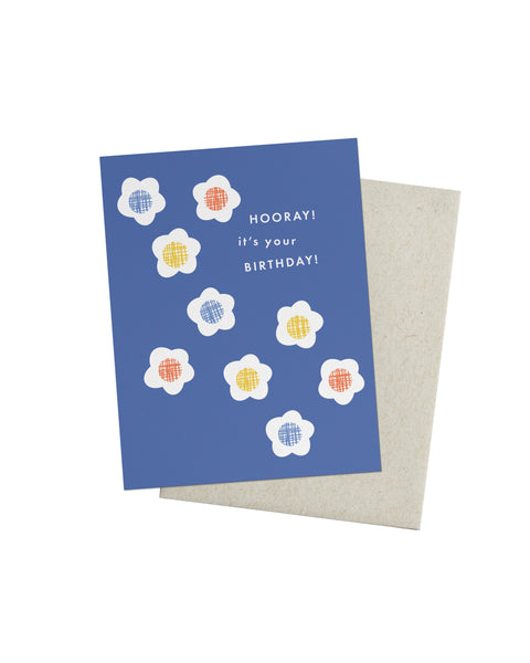 Primary Flowers Birthday Card