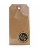 Package of 10 extra large parcel gift tags in kraft paper