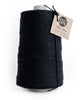 Jumbo cone with 750 yards of cotton twine in black