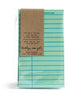 Pack of 50 classic library book note cards in green