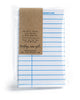 Pack of 50 classic library book note cards in white