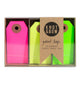 Package of 30 paper parcel gift tags in a trio of classic neon colors