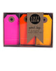 Package of 30 paper parcel gift tags in a trio of warm neon colors