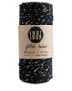 Spool of 100 yards of the original glitter twine in black cotton with a twist of metallic gold