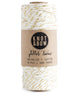 Spool of 100 yards of the original glitter twine in natural cotton with a twist of metallic gold