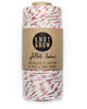Spool of 100 yards of the original glitter twine in natural cotton with a twist of metallic red